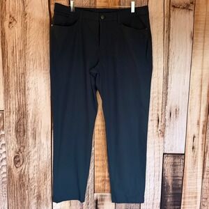 Lululemon ABC Pant Slim Fit Warpstreme Everyday Business Casual Navy Blue 36